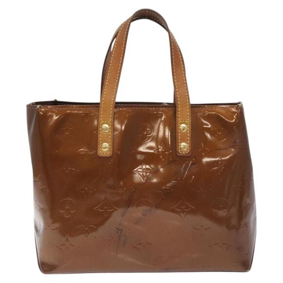 LOUIS VUITTON Monogram Vernis Reade PM Hand Bag Bronze M91146 - Picture 2 of 12